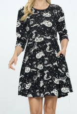 LA Soul "Cat's Got My Tongue" Sweater Dress