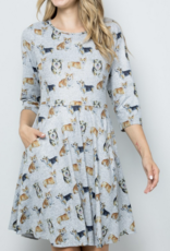 LA Soul Corgilicious Sweater LA Soul Print Dress