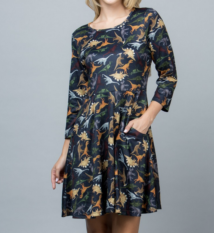 LA Soul "Dino-Mite" Sweater Dress