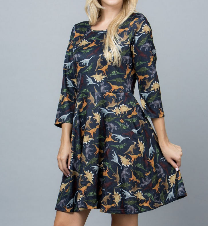 LA Soul "Dino-Mite" Sweater Dress