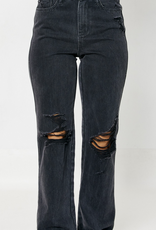 Judy Blue "Magic 90's" Highwaist Distressed Straight Jeans