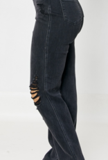 Judy Blue "Magic 90's" Highwaist Distressed Straight Jeans