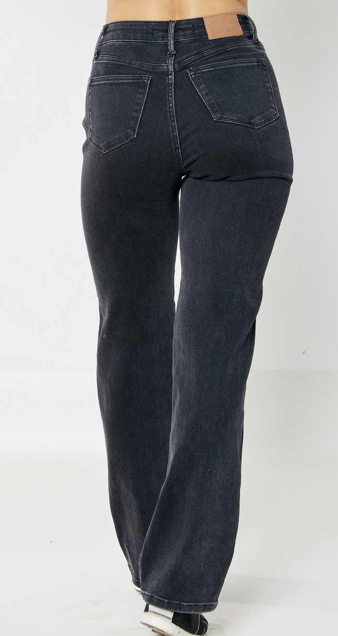 Judy Blue "Magic 90's" Highwaist Distressed Straight Jeans