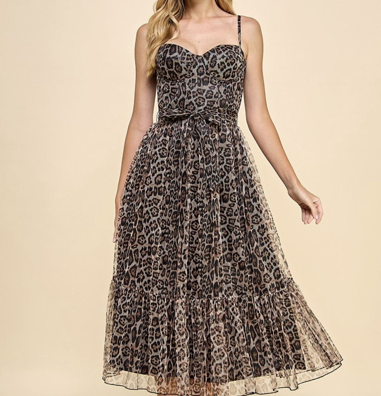 Pretty FOLLIES "Fancy Feast" Corset Midi Dress