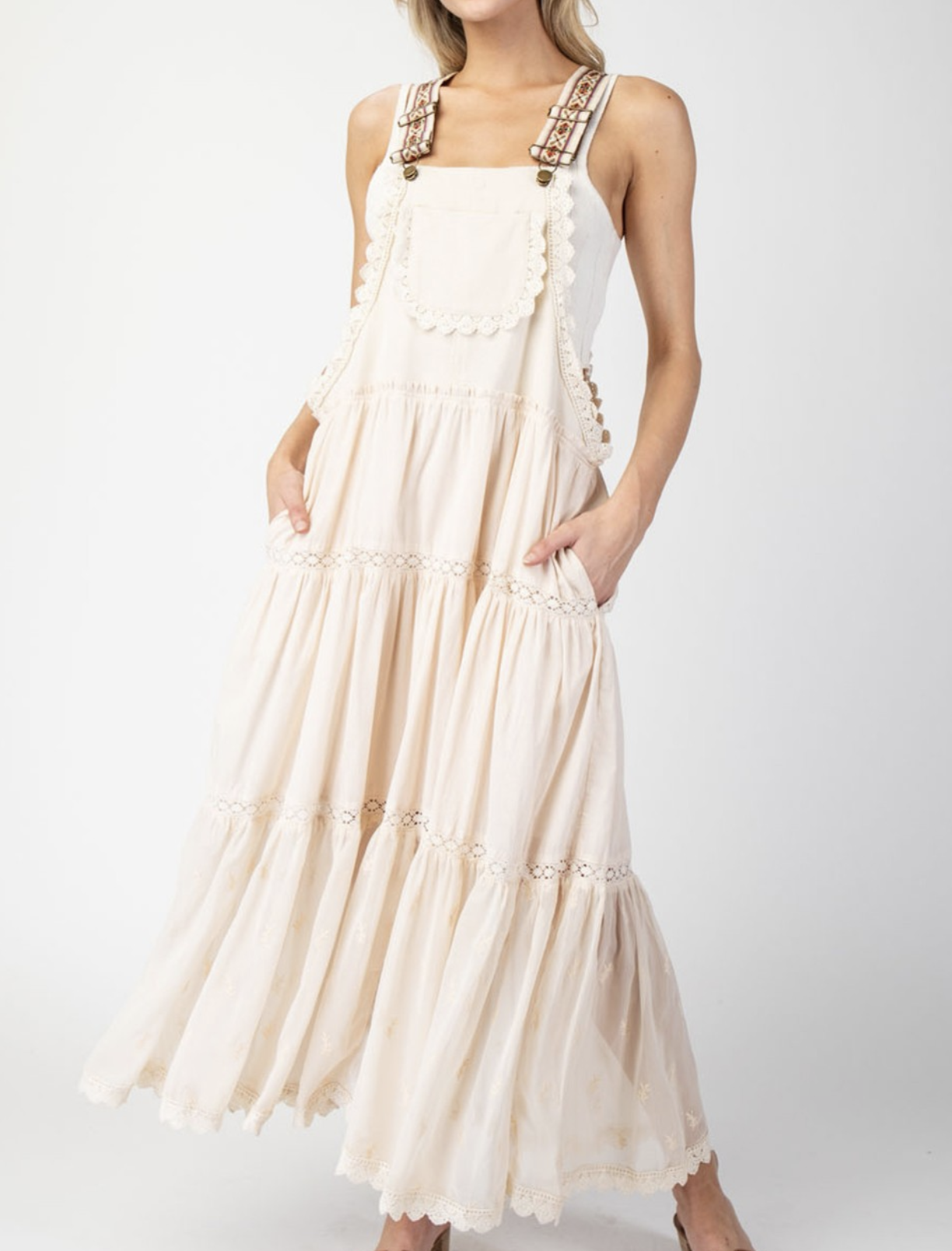 eesome "Amazing Lace" Overall Maxi Dress (Multiple Colors)