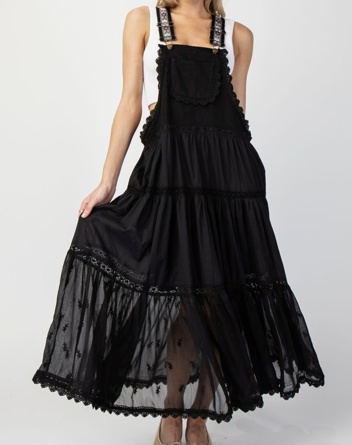 eesome "Amazing Lace" Overall Maxi Dress (Multiple Colors)
