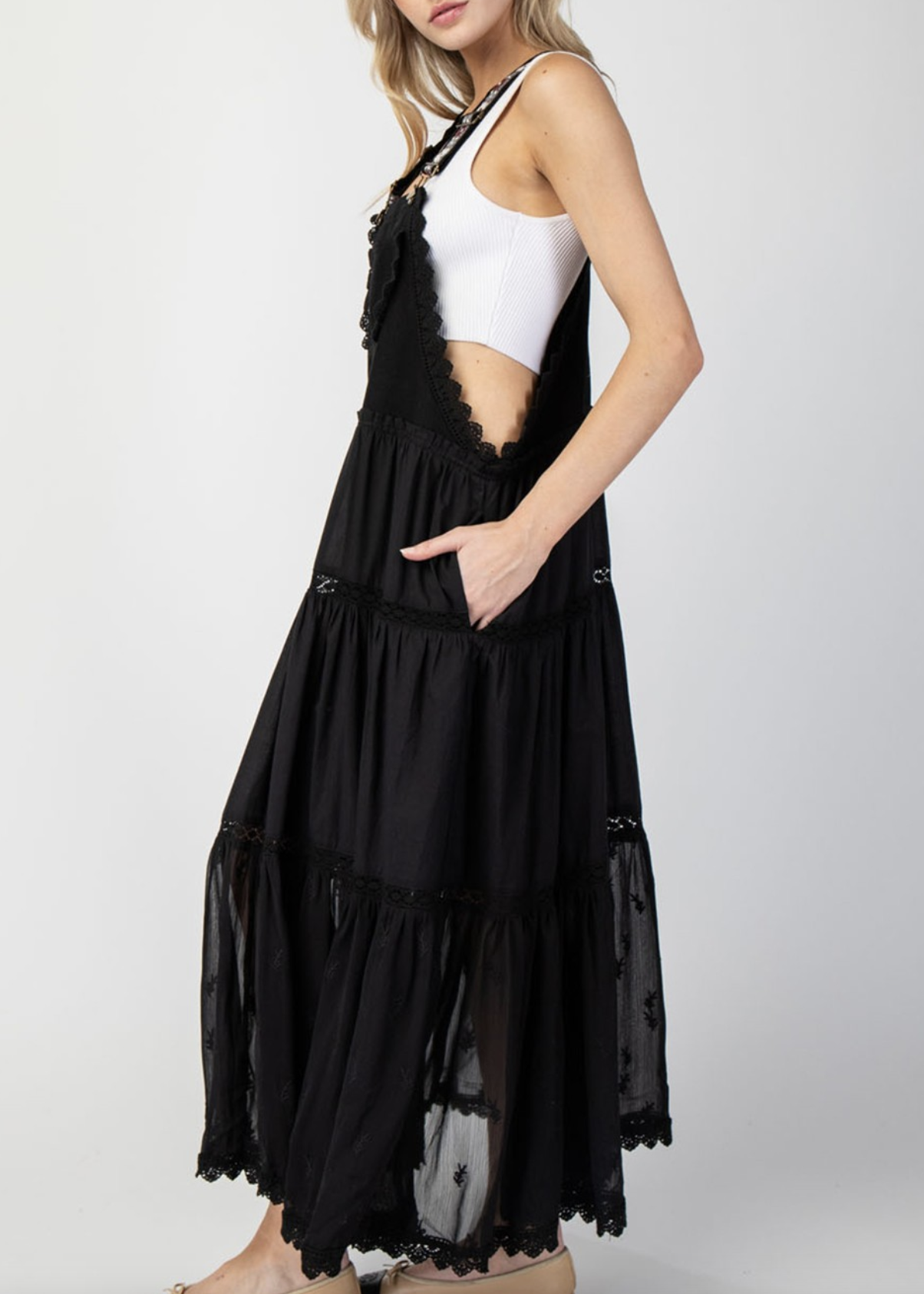 eesome "Amazing Lace" Overall Maxi Dress (Multiple Colors)