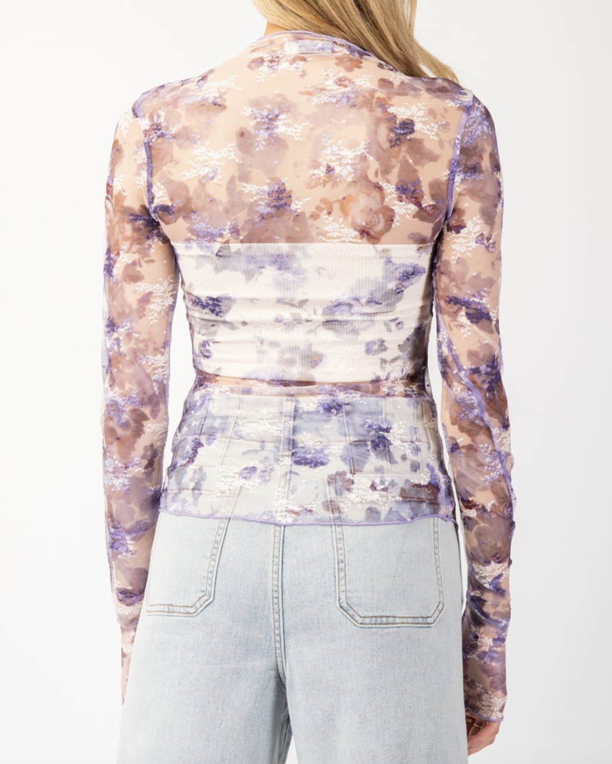 eesome "Lilac Dreams" Sheer Top