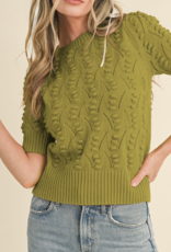 &Merci "Pop on In" Short Sleeve Sweater (3 Colors)