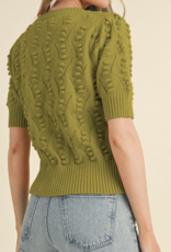 &Merci "Pop on In" Short Sleeve Sweater (3 Colors)