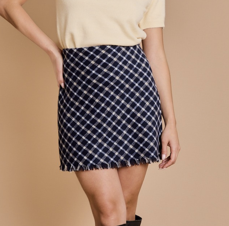 Gilli "Plaid Girls Club" Mini Skirt