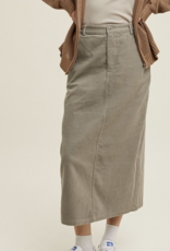 Wishlist "Strike a Cord-uroy" Midi Skirt