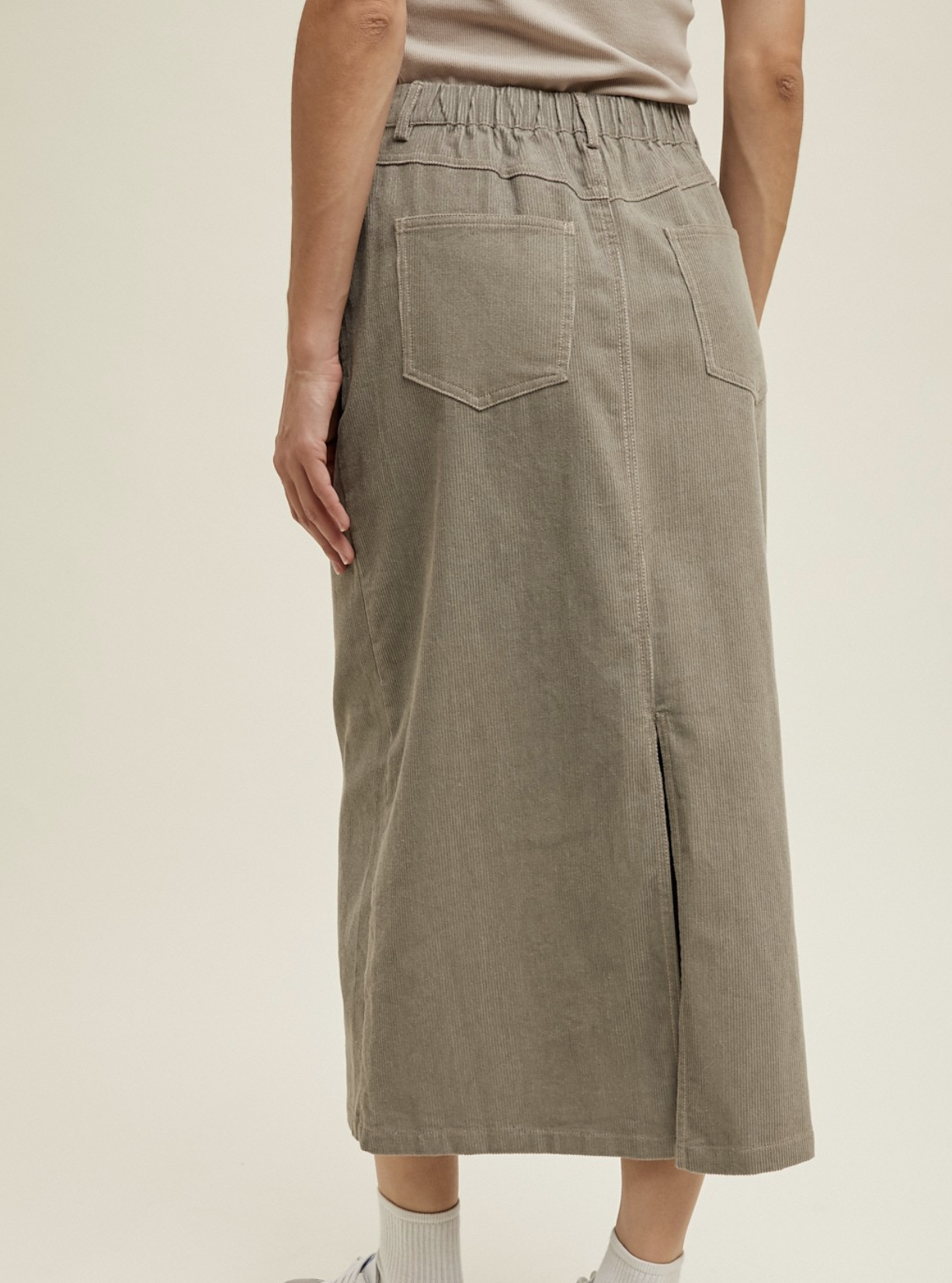 Wishlist "Strike a Cord-uroy" Midi Skirt