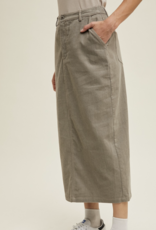 Wishlist "Strike a Cord-uroy" Midi Skirt