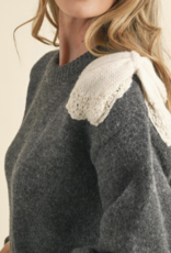&Merci "Bow on your Shoulder" Sweater