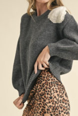 &Merci "Bow on your Shoulder" Sweater