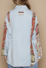 "You Betta Patch Work" Button Down Top