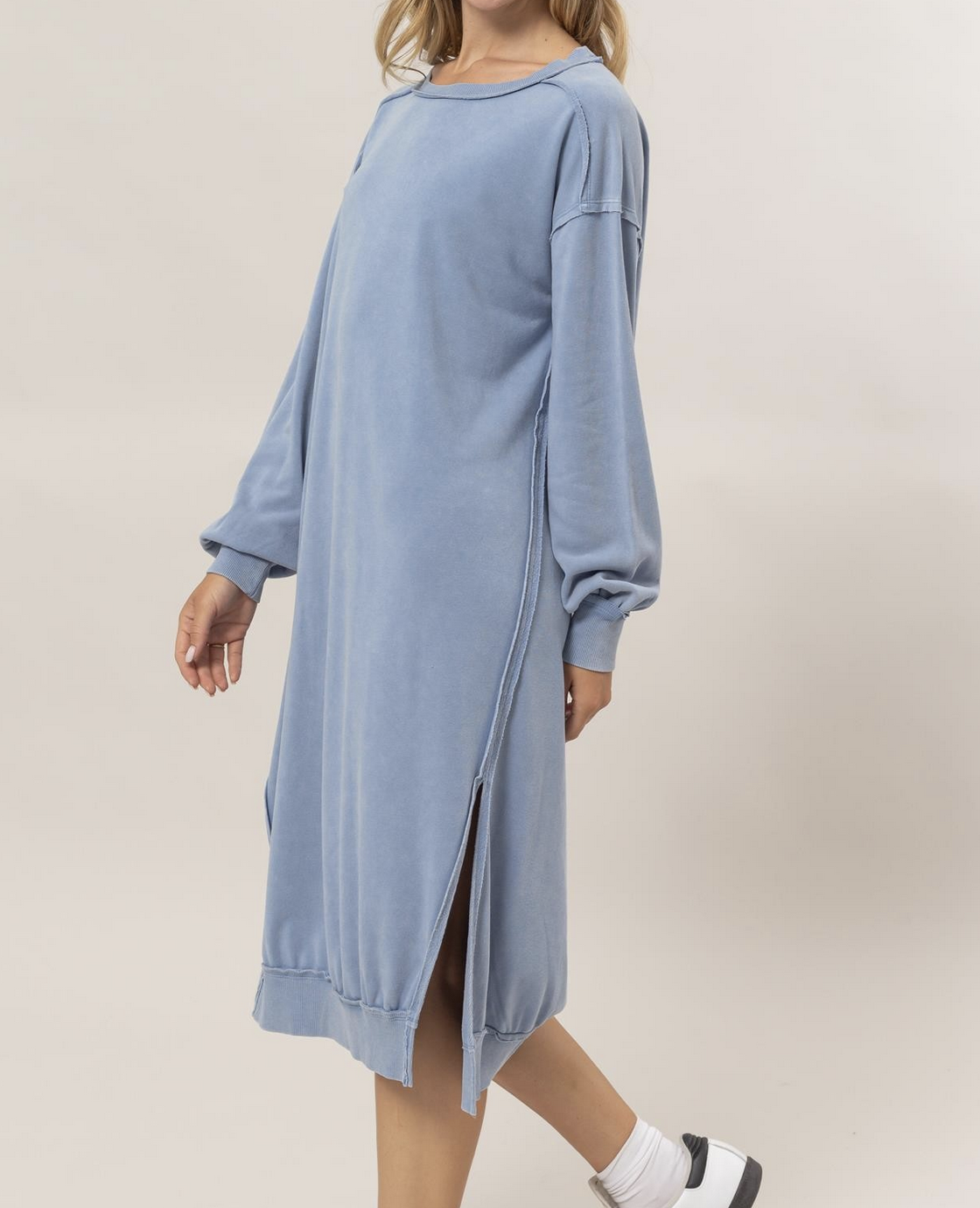 HyFve "Cozy, Cool, Chic" Sweatshirt Midi Dress