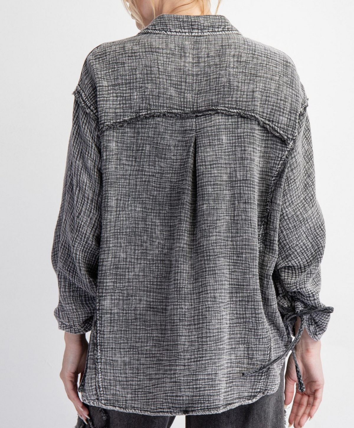 Easel "Mineral-ly Speaking" Button Down Top