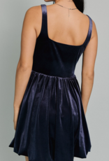 Le Lis "Velvet Day" Corset Bubble Mini Dress