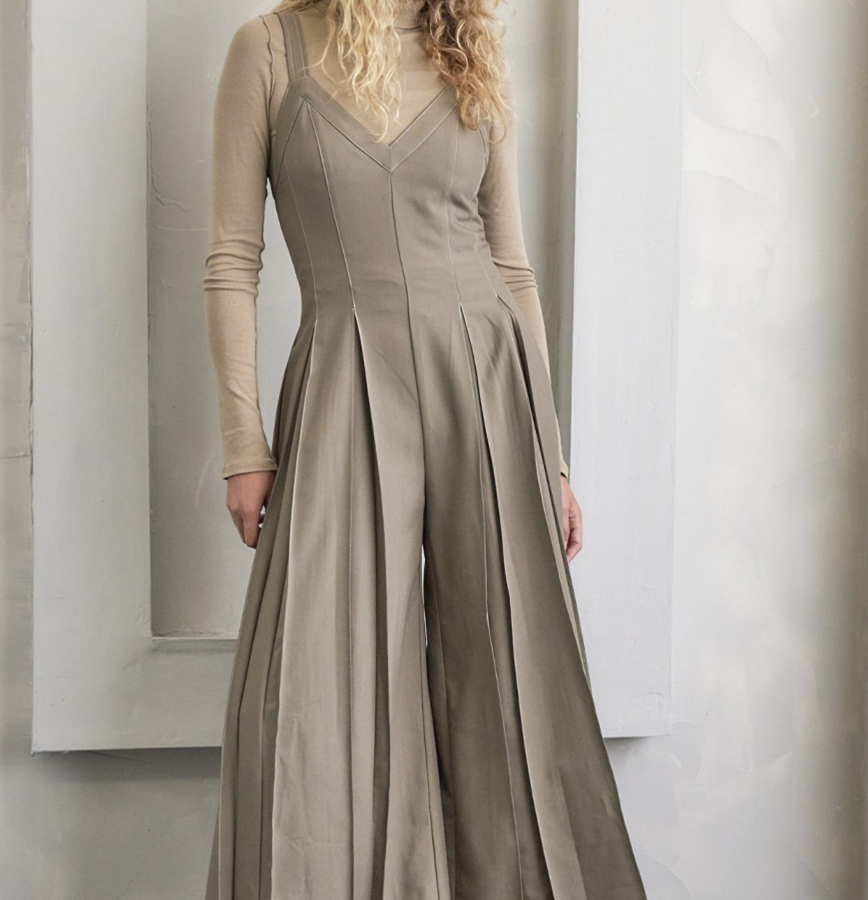 Illa Illa "Home Pleat Home" Wide Leg Jumpsuit
