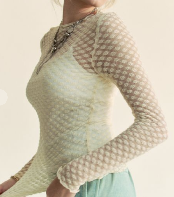 Davi&Dani "Seeing Spots" Mesh Top
