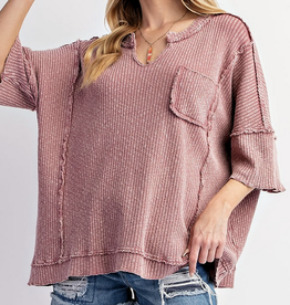Easel "Just Relax" Short Sleeve Top
