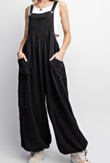Easel "Behaving Baggy" Mineral Wash Jumpsuit