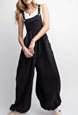 Easel "Behaving Baggy" Mineral Wash Jumpsuit