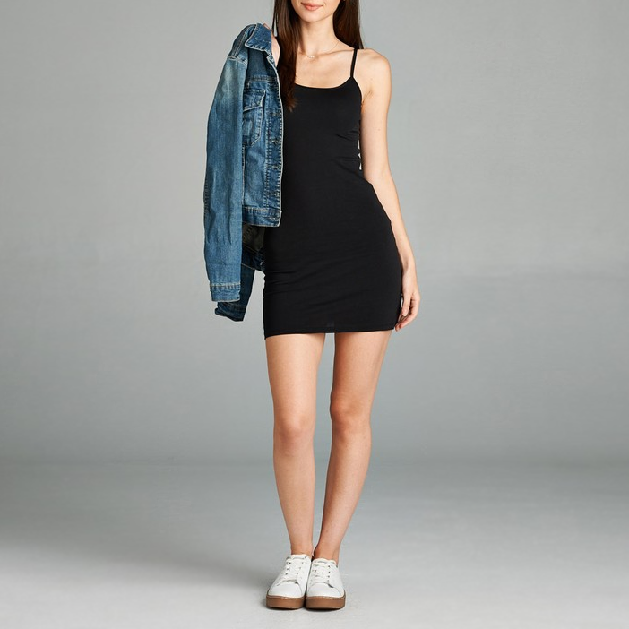 Active Basic Basic Knit Cotton Cami Dress