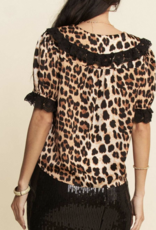 Davi&Dani "Purr-sonality" Button Up Short Sleeve Top