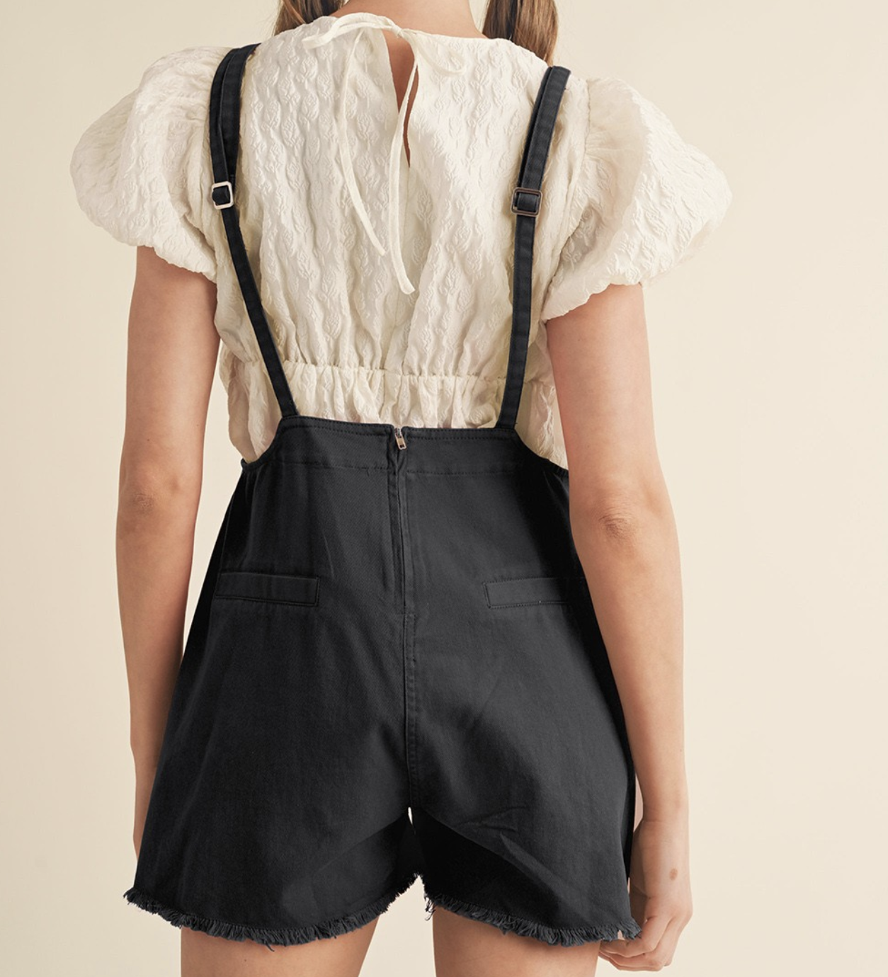 &Merci "Pocket Science" Raw Hem Short Overalls