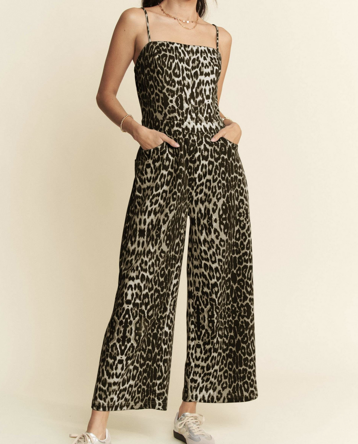 Davi&Dani "Fashion Animal" Wide Leg Jumpsuit