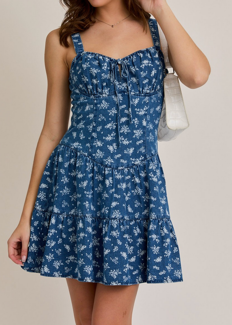Le Lis "Floral Fixation" Mini Dress