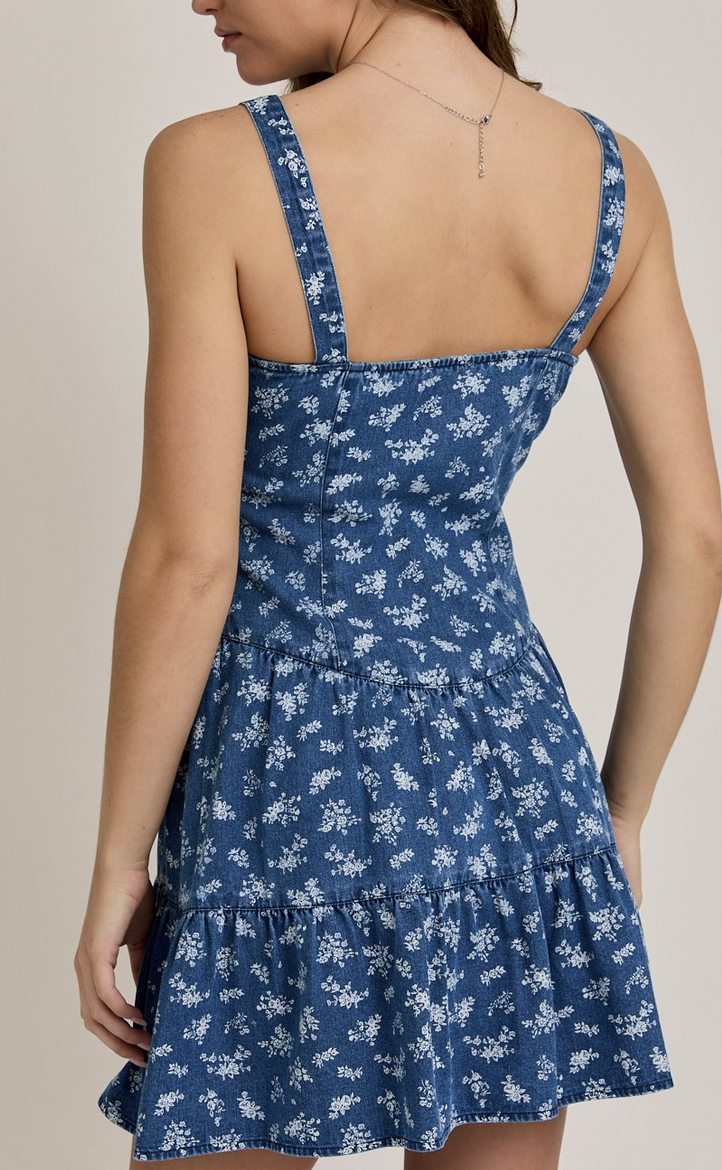Le Lis "Floral Fixation" Mini Dress