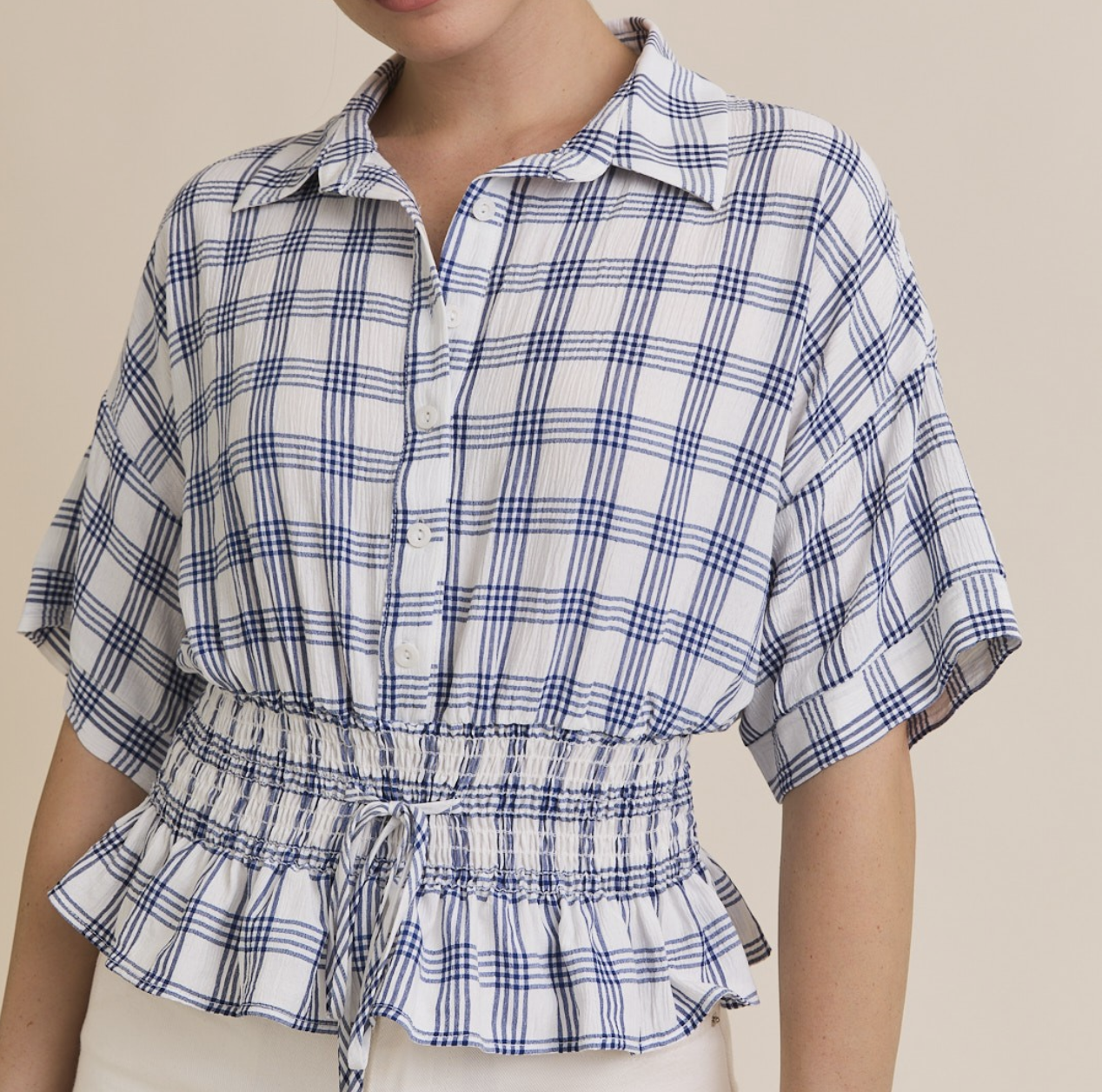 Gilli "Picnic Perfect" Smocked Shirt