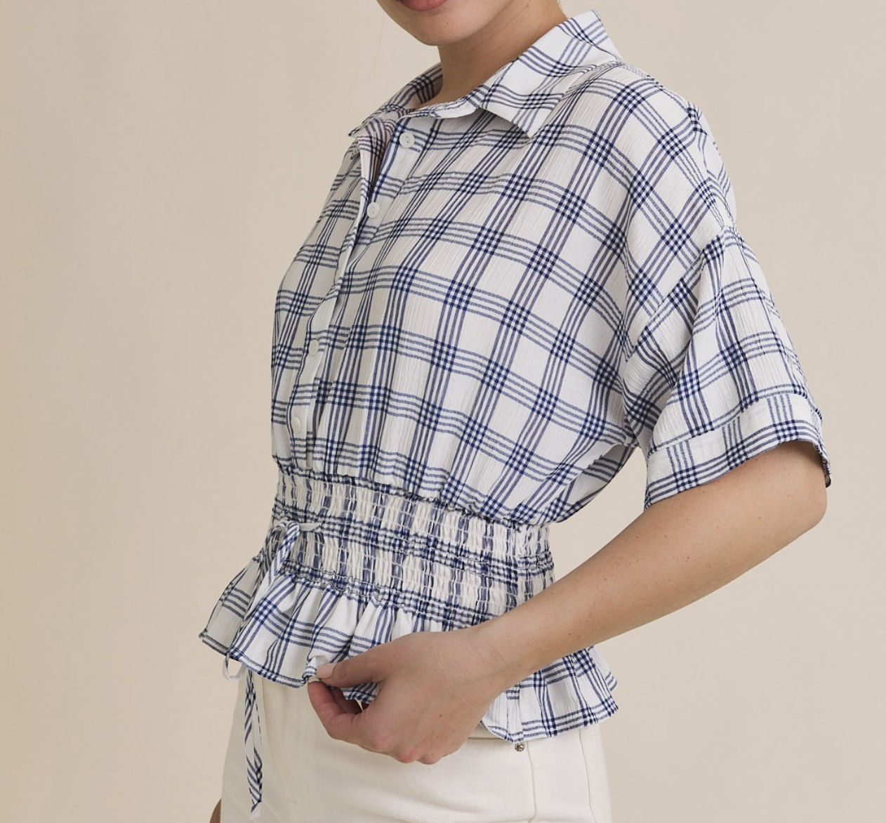 Gilli "Picnic Perfect" Smocked Shirt
