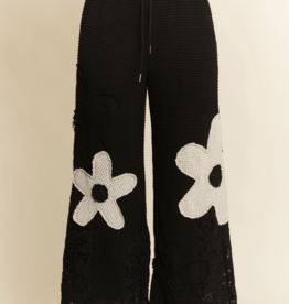 Davi&Dani "Black in Bloom" Pants