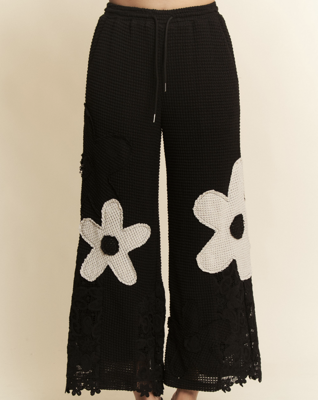 Davi&Dani "Black in Bloom" Pants