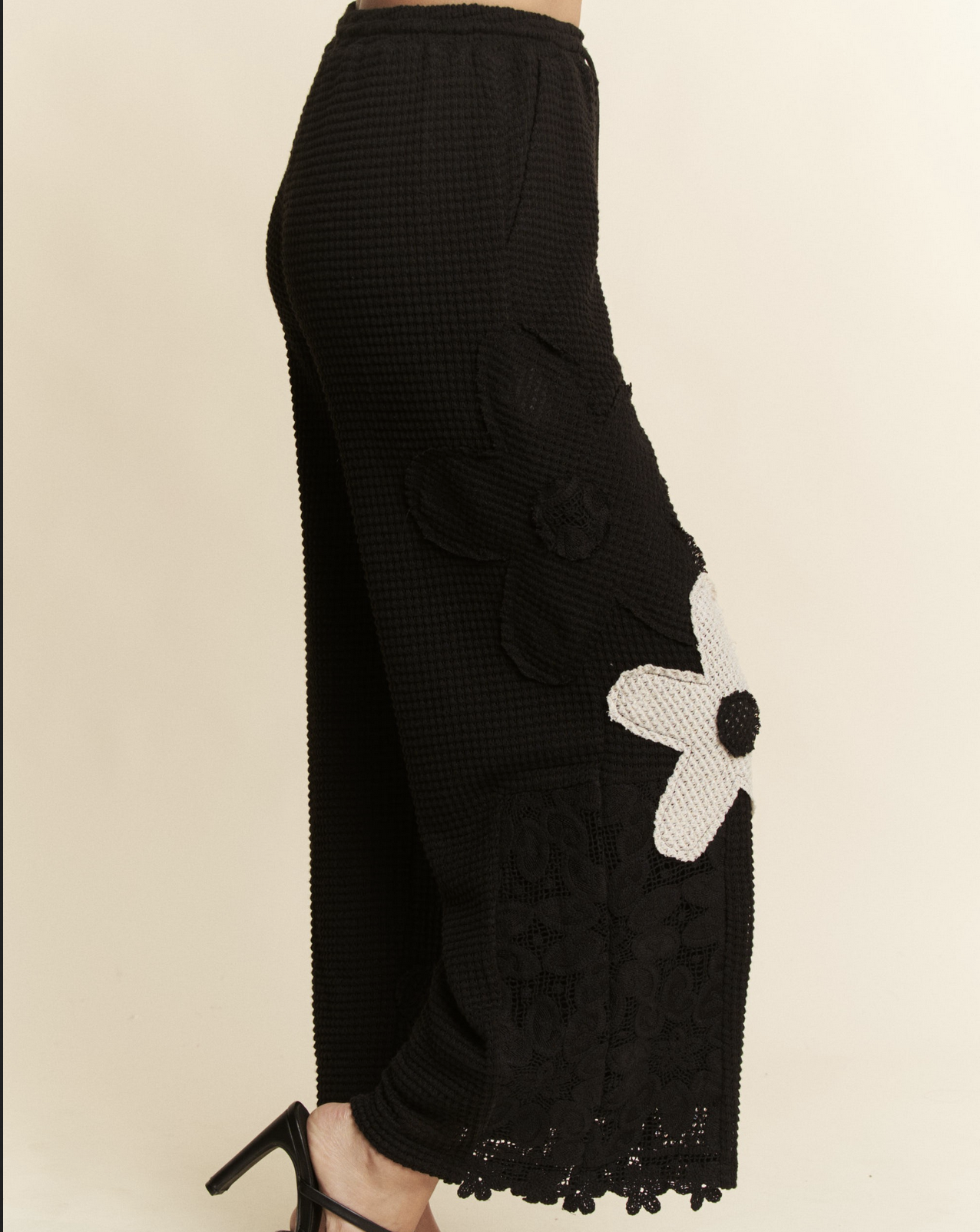 Davi&Dani "Black in Bloom" Pants