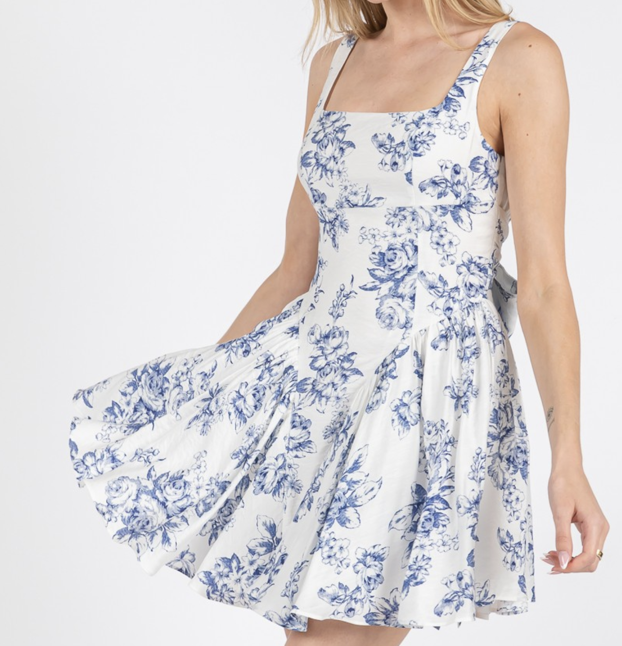 The Vintage Shop "Pretty in Porcelain" Mini Dress