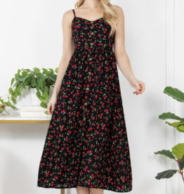 LA Soul "Cherries Jubilee" Midi Dress
