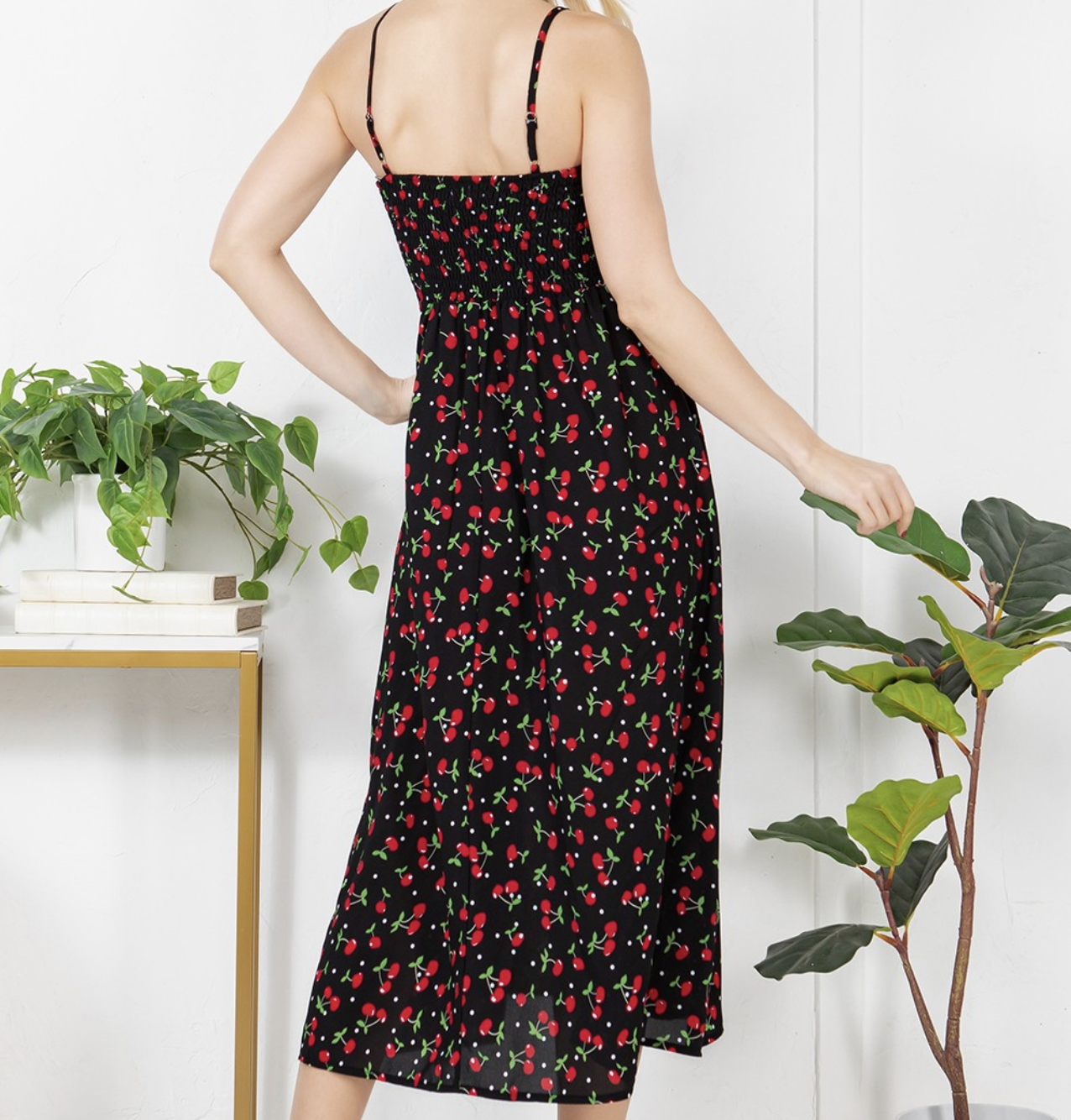 LA Soul "Cherries Jubilee" Midi Dress