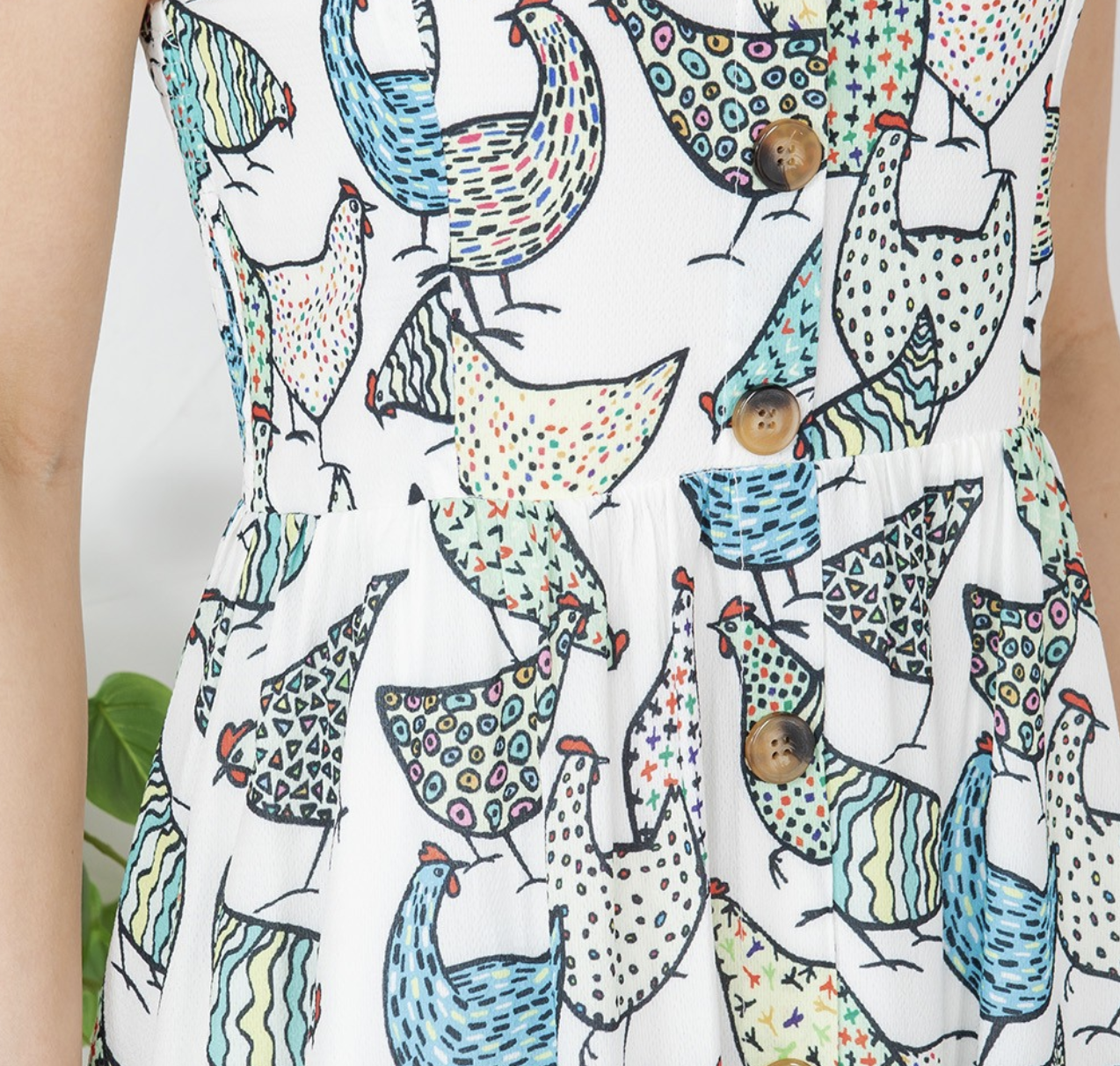 LA Soul "Poultry in Motion" Midi Dress