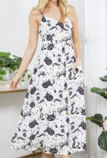 LA Soul "Black Cat Magic" Maxi Dress