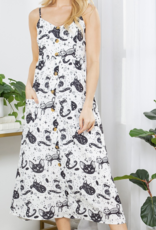 LA Soul "Black Cat Magic" Maxi Dress