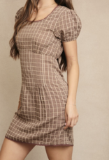 Le Lis "Check it Out" Mini Dress