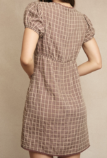 Le Lis "Check it Out" Mini Dress