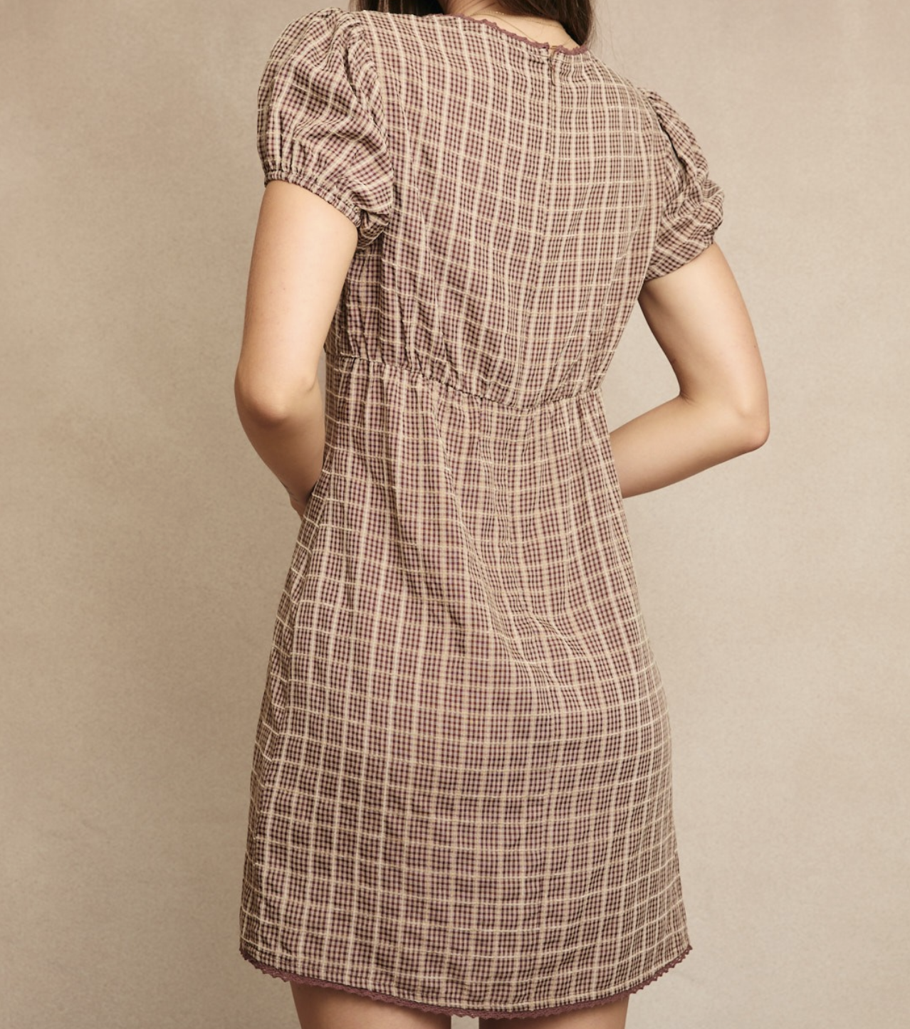 Le Lis "Check it Out" Mini Dress