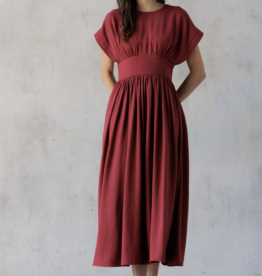 Storia "A Tall Glass of Merlot" Midi Dress